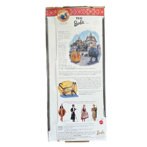 1997 Mattel Barbie Dolls Of The World Thai Barbie Collectors Edition - Picture 6 of 8